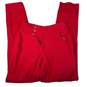 Roughrider vintage western 90s High Rise Red Jeans bareback punchy cowgirl
